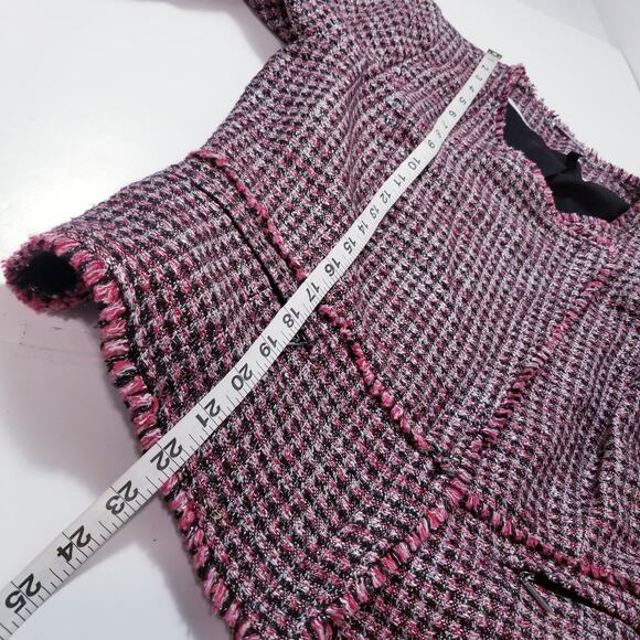 White House Black Market Wool Blend Tweed Metallic Blazer - Picture 6 of 13